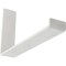 Ekena Millwork Steel Hanging Shelf Bracket, Hammered White 2"W x 12"D x 7"H BKTM02X12X07HSHWH - alternate 1